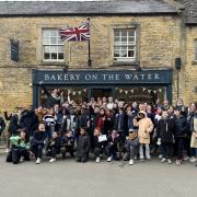 French students at Bakery on the Water