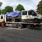 Police officers seized the truck in Lechlade on Tuesday, May 14