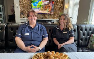 Caren Murphy, clinical lead at Stratton Court,  and unit lead Chloe Thatcher