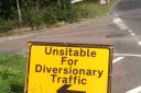 Unsitable for diversionary traffic sign spelling errors Pic: Stephen Gilbert