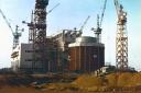 Oldbury nuclear power station under construction in 1964