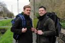 Ben Snook, left, and Andy Spence who are tackling the Three Peaks Challenge