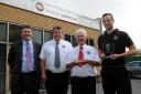 Andrew Holder, Allan Robertson, Bill Paulson and Daniel Boulton from Sentinel Systems who won the Cirencester Business Award for Innovation