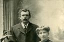 George William Gleed is pictured with his wife