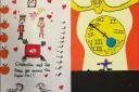 North Cerney pupils drew pictures to thank Jackson-Stops