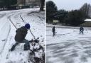 Parents battle snow and ice to reopen primary school