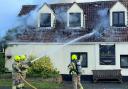 Fire crews attended a blaze in Sherston on on Tuesday, April 9