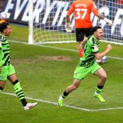 RETURN: Aaron Collins is coming back to Newport with Forest Green after his double at Oldham