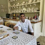 Rishi Sunak as he brings his leadership campaign to Fairford  