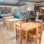 The new cafe at the farm shop in South Cerney
