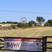 Tetfest site at Worwell Farm in Tetbury
