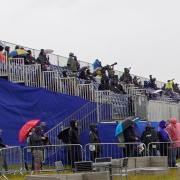 Spectators on a wet Friday at RIAT