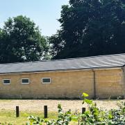 The scout hut in South Cerney with its new roof