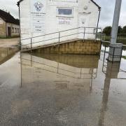 Flooding outside the Malmesbury Boxing Club