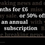 Standard readers can subscribe for just £6 for 6 months in Black Friday sale