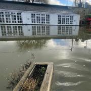 The Cotswold Canoe Hire unit in Lechlade flooded during Storm Henk in January