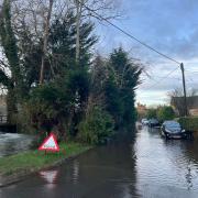 Flooding in School Lane, South Cerney