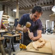 Tom Ball holds wood carving workshop at the skills centre