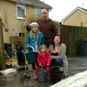 The Hughes family in Hereward Road, Cirencester