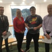 Carl Badham, head of media sales, Sue Griffiths, events director for Newsquest Midlands South and Gloucestershire, Will Guyatt, director of communications at Ecotricity and Peter Clegg, head of the Bathhurst Estate
