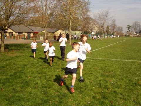 Chesterton Primary School took part in various Sport Relief activities including the Sport Relief mile. Two teachers also entered into the spirit of the day, taking part in the ‘shirt of hurt’; challenge, swapping their teams’ football tops for the 