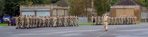 29 Regiment and 81 Squadron parade at South Cerney barracks