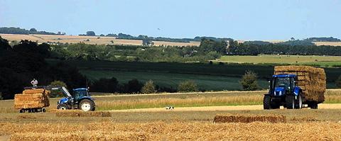 Harvesting near Eastleach by Mark Beckett