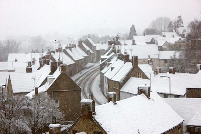 Malmesbury in the snow. Picture: Catherine Parry.