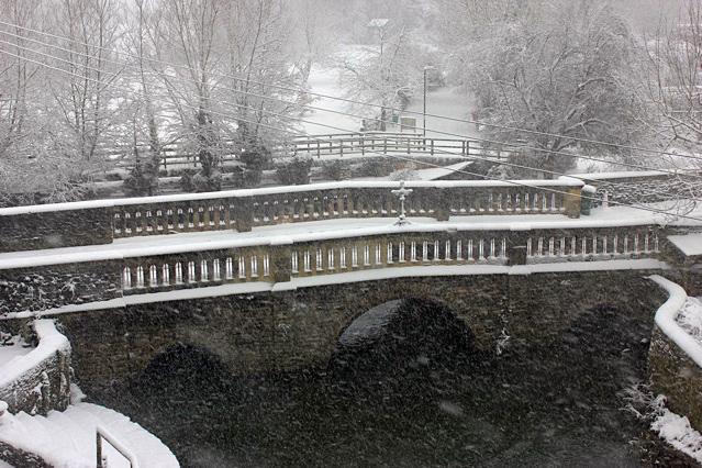 The town bridge in Malmesbury on Friday. Pic Catherine Parry