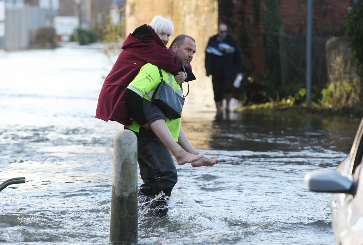 Floods in Fordingbridge, Hampshire