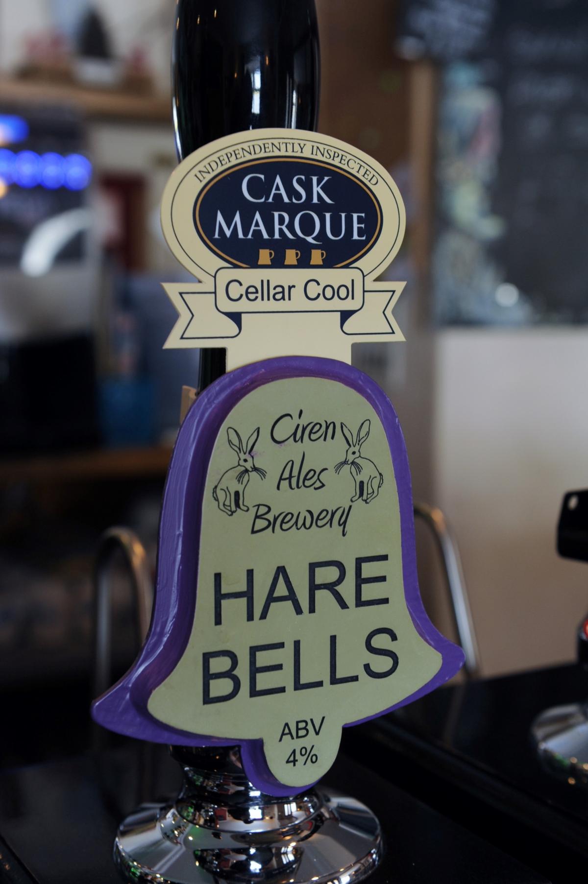 The special Hare Bells brew made at the Twelve Bells in Cirencester to celebrate the Hare Festival