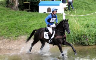 Michael Jackson in action at the Action from the Dauntsey Park Horse Trials