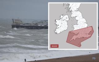 Tornado and Storm Research Organisation (TORRO) has issued a tornado warning in the South of England, inset