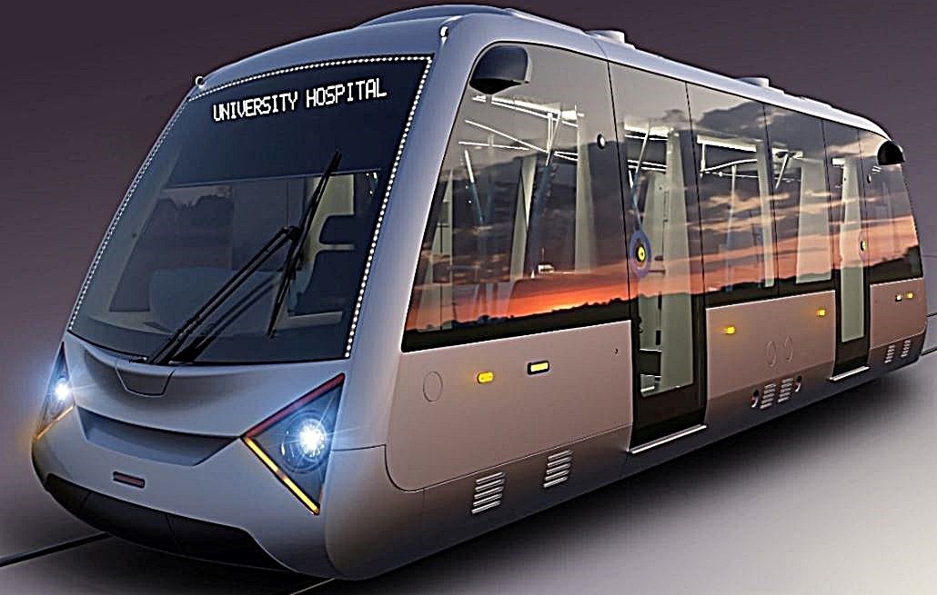 The Very Light Rail vehicle is currently under development at the University of Warwick and could be used on the line between Kemble and Cirencester