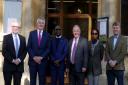His Excellency Ambassador Geraldo Nunda (third from left) visited the Royal Agricultural University last month