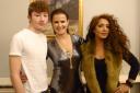 Christopher George with Elma Aveiro and fashion designer Lucilia Fernandes
