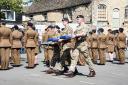 Serving members of 9th Supply Regiment RLC during the Freedom of the Town of Malmesbury march earlier in May.