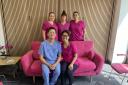 Some of the Cirencester Dental and Aesthetics team in the waiting room of their new clinic