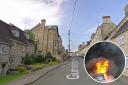 Two vehicles caught ablaze in Tetbury this morning