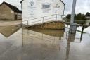 Flooding outside the Malmesbury Boxing Club