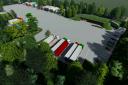 Proposed designs for the lorry truck stop on land off Gloucester Road in Stratton