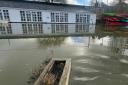 The Cotswold Canoe Hire unit in Lechlade flooded during Storm Henk in January
