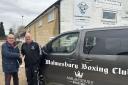 Malmesbury League of Friends' chairman David Hide (left) and Malmesbury Boxing Club's head coach Mike Rees with the new minibus