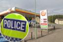 The incident happened in the forecourt of the Shell petrol station in Chesterton Lane, Cirencester on Monday