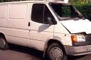 Stock image of white van