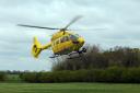 The air ambulance was spotted in Leiston