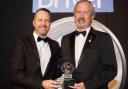 Derek Cole (right) from Cole Executive Hire with his award and Lee Connelly (left) of the BMW Group UK