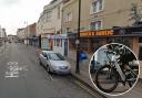 E-bike crash near the Ginger & Garlic restaurant in High Street, Cheltenham