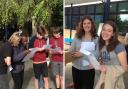Year 11 students opening their GCSE results at Cirencester Deer Park School