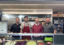 Sir Geoffrey Clifton-Brown, Cotswold MP (second right) with the Bourton Kebab Van team